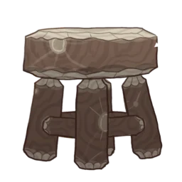 Log Cabin Stool in Palia