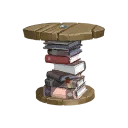 Makeshift Round End Table in Palia