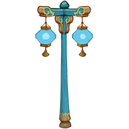 New Year Corner Lamp Post in Palia